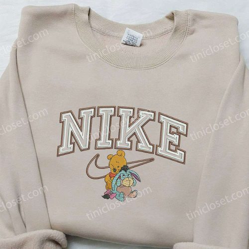 Winnie The Pooh and Eeyore x Nike Embroidered Sweatshirt: Classic Disney x Nike Collaboration