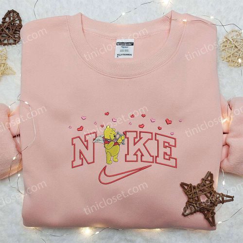 Winnie The Pooh Cupid x Nike Embroidered Sweatshirt – Disney Inspired Nike Shirt