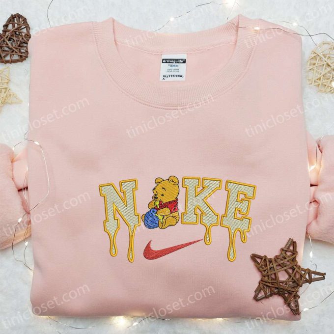 Winnie the Pooh x Nike Cartoon Embroidered Shirt: Best Nike-Inspired Gift for Family