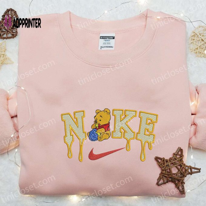 Winnie the Pooh x Nike Cartoon Embroidered Shirt: Best Nike-Inspired Gift for Family