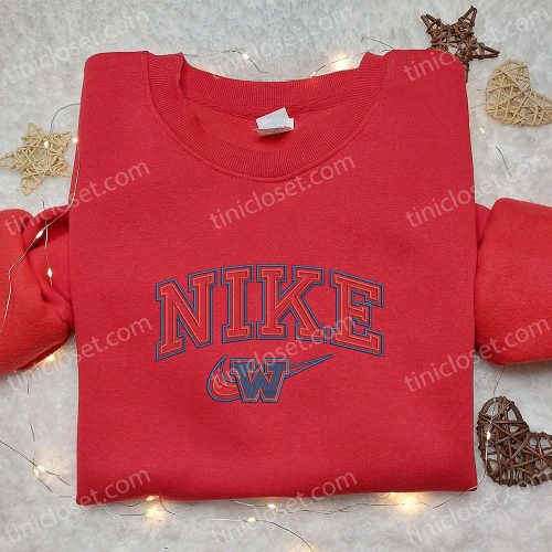 Nike Inspired Wisconsin Badgers Embroidered Sweatshirt – Best Birthday Gift Ideas