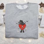 Witch Bad Bunny Sweatshirt: Halloween Embroidered Hoodie Perfect Family Gifts