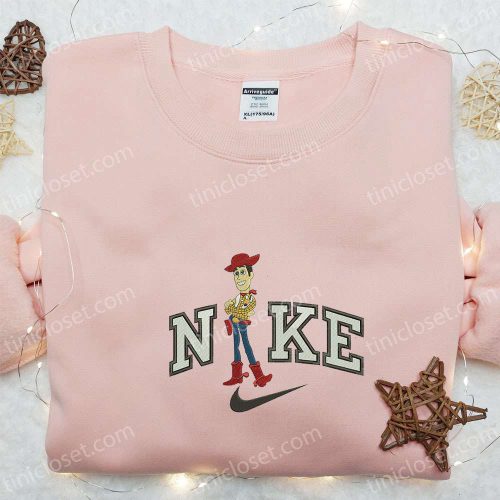 Disney Characters Embroidered Hoodie & Woody x Nike Cartoon Shirt: Best Family Gift Ideas