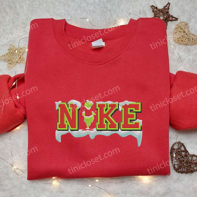 Xmas Grinch x Nike Embroidered Hoodie & Shirt: Best Christmas Gift Ideas