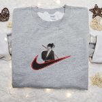 Yato x Nike Swoosh Anime Embroidered Shirt – Noragami & Nike Inspired Design