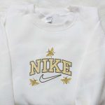 Yellow Butterfly x Swoosh Nike Embroidered Shirt – Inspiring and Stylish Nike Shirt