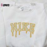 Yellow Melt x Nike Embroidered Shirt – Perfect Gift for Son Customized Nike Shirt