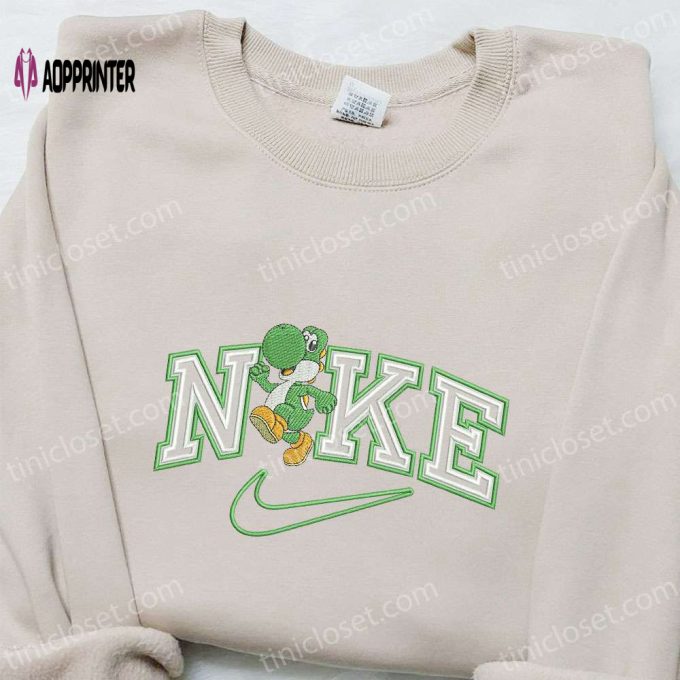 Yoshi x Nike Cartoon Embroidered Sweatshirt & T-Shirt: Best Birthday Gift Ideas