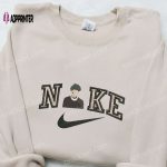 Stylish Young Boy x Nike Embroidered Sweatshirt: Celebrity Shirt Custom T-Shirt