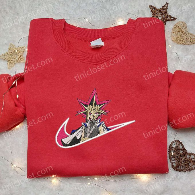 Yugi Mutou x Swoosh Embroidered Sweatshirt – Yu-Gi-Oh Shirt & Custom T-shirt