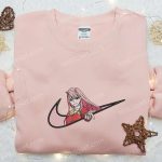 Zero Two x Swoosh Anime Embroidered Sweatshirt – Darling in the Franxx Shirt – Custom T-shirt