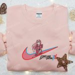 Zero Two x Swoosh Anime Sweatshirt: Nike Inspired Embroidered Shirt Custom T-shirt