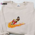 Zuko x Swoosh Anime Embroidered Sweatshirt – Avatar Shirt Best Gift for Family