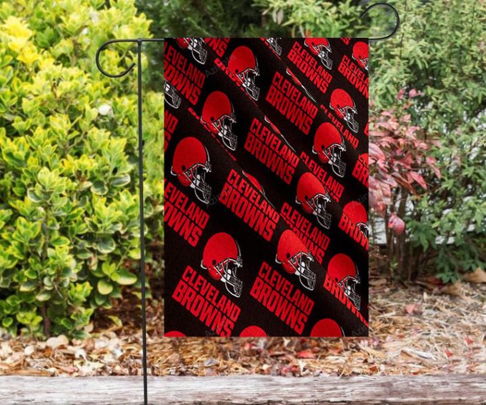 Cleveland Browns Logo v4 1 Double Sided Printing Garden Flag – House Flag Home Decor Gift – House Flag Home Decor Gift