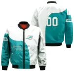 Miami Dolphins Bomber Jacket 3D Printed Curve Style Custom Text And Number