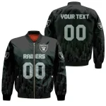 Las Vegas Raiders Bomber Jacket 3D Printed Team Logo Custom Text And Number