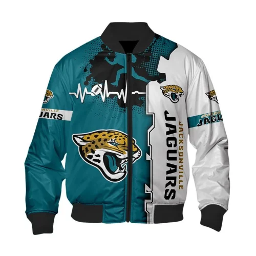 Jacksonville Jaguars Bomber Jacket 3D Printed Sport Style Keep Go on