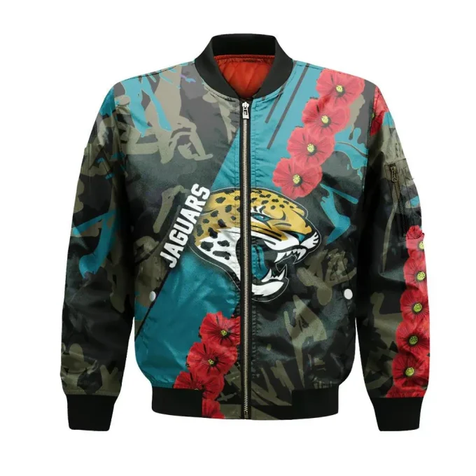 Jacksonville Jaguars Bomber Jacket 3D Printed Sport Style Keep Go on