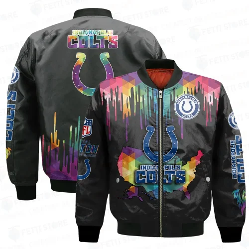 Indianapolis Colts 2X Champions Design Bomber Jacket V1