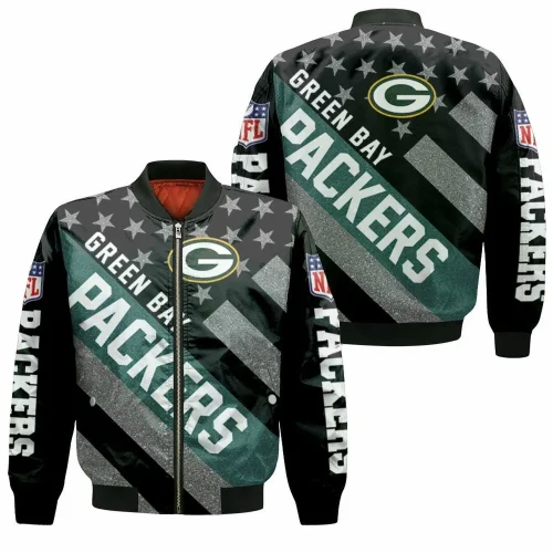 Green Bay Packers National Football League 3D Bomber Jacket SH1