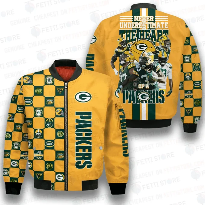 Green Bay Packers NFL 2023 Unisex AOP Bomber Jacket