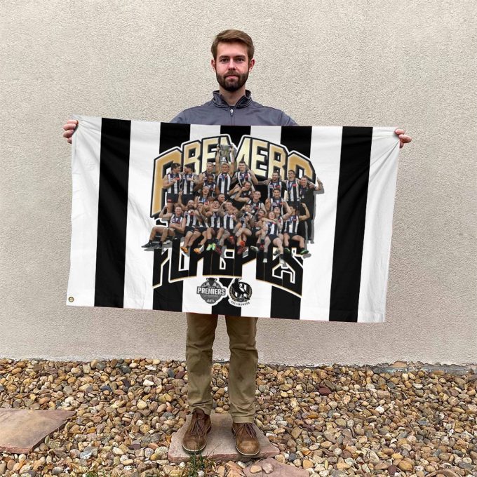 AFL Premiers Collingwood FCD House Flag Gift