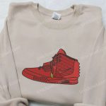 Air Yeezy x Nike Embroidered Sweatshirt: Nike Inspired Shirt Perfect Family Gift