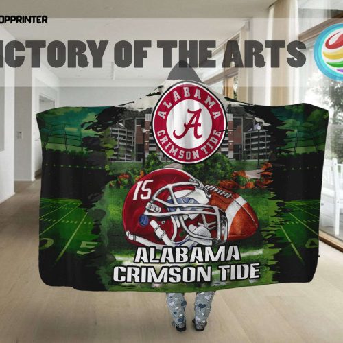 Alabama Crimson Tide Home Gift: Men Women s Full Printing Hooded Blanket – Engaging Fan Gift!