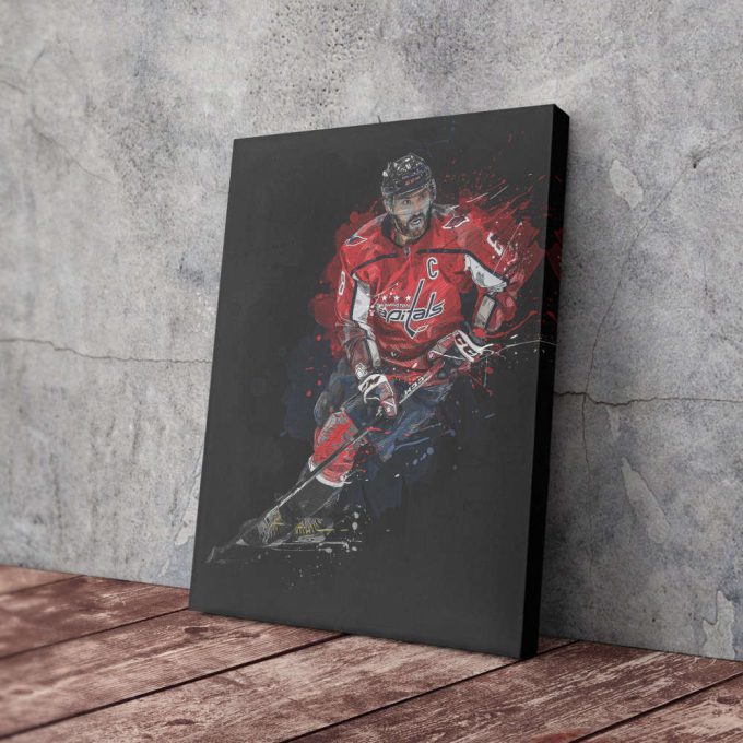 Alexander Ovechkin Art Washington Capitals NHL Wall Art Home Decor Hand Made Poster Canvas Print