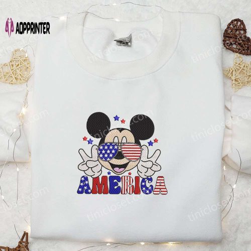 Disney Patriotic Mickey Embroidered Shirt: America s Best Patriotic Shirts