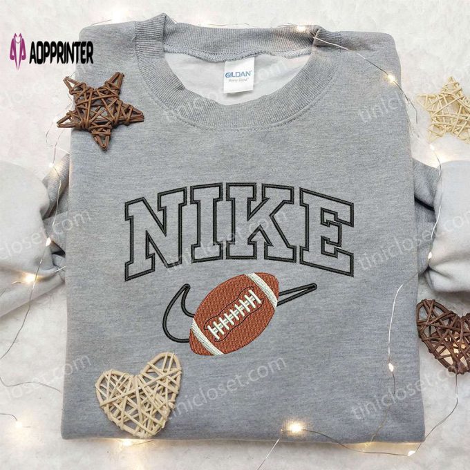 Nike American Football Embroidered Sweatshirt – NFL Sport Shirt Nike Inspired