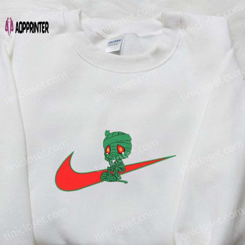 Anime Embroidered Shirt: Android 18 x Nike Swoosh & Dragon Ball Nike Inspired Design