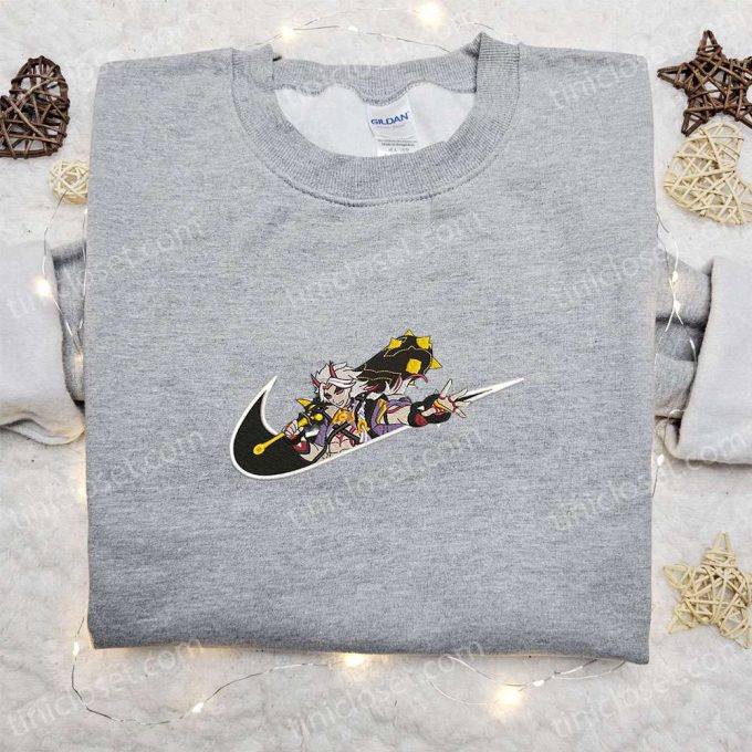 Arataki Itto x Swoosh Game Hoodie: Nike Inspired Embroidered Shirt Perfect Family Gift Ideas