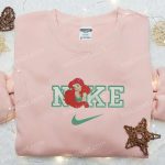 Disney Princess Embroidered Hoodie & Ariel Flower x Nike Shirt: Perfect Girls Gift