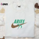 Aries Zodiac x Nike Swoosh Shirt & Hoodie: Perfect Family Gift Ideas