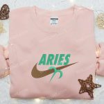 Aries Zodiac x Nike Swoosh Shirt & Hoodie: Perfect Family Gift Ideas