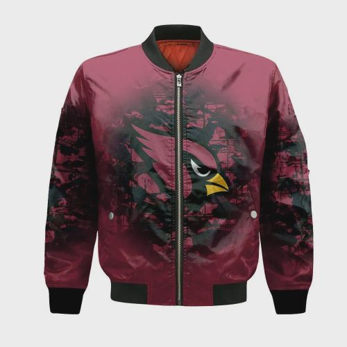 Arizona Cardinals Bomber Jacket 3D Printed Camouflage Vintage