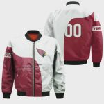 Arizona Cardinals Bomber Jacket 3D Printed Curve Style Custom Text And Number