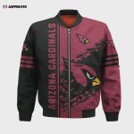 Arizona Cardinals Bomber Jacket 3D Printed Logo Pattern In Team Colours