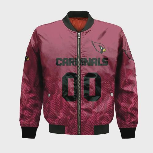 Arizona Cardinals Bomber Jacket 3D Printed Team Logo Custom Text And Number