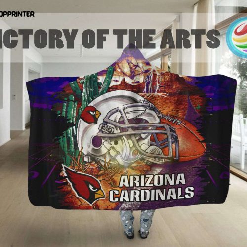 Arizona Cardinals Home Gift: Stylish Hooded Blanket for Men & Women – Full Printing Design