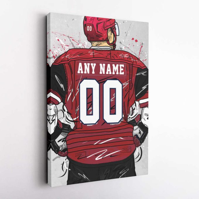 Arizona Coyotes Jersey NHL Personalized Jersey Custom Name and Number Canvas Wall Art Home Decor Framed Poster Man Cave Gift