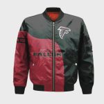 Atlanta Falcons Bomber Jacket 3D Printed Curve Style Custom Text And Number