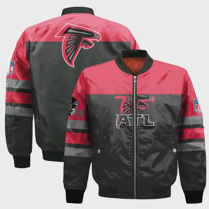 Atlanta Falcons Logo NFL 2024 Unisex Bomber Jacket V8