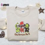 Baby Benito Jack and Grinch Un Navidad Sin Ti Christmas Embroidered Sweatshirt – Best Gift Idea for Christmas