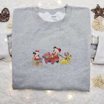 Baby Mickey Mouse Christmas Sweatshirt: Disney Characters Embroidered Shirt Best Gift Ideas