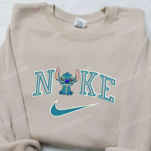 Baby Stitch x Nike Embroidered Sweatshirt – Lilo and Stitch & Nike Inspired Shirt