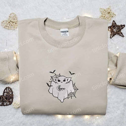 Cute Baby Yoda Boo Ghost Shirt & Hoodie: Perfect Halloween Gift Ideas