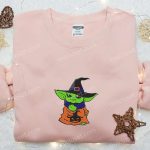 Baby Yoda Embroidered Sweatshirt Movie Hoodie Halloween Shirt – Cute & Cozy Apparel