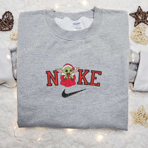 Baby Yoda x Nike Embroidered Sweatshirt – Perfect Movie Christmas Gift